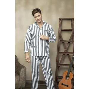 Çizgili Gaffur Poplin Pijama Takım