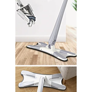 Kitchen Store x Mop 360 Derece Dönen Kendine Sıkmalı Kurutmalı Pratik Mop Duvar  ve Cam Silme Aparatı Yedek Bezli