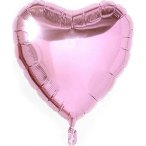 Bal10 Dünyası Pembe Kalp Folyo Balon  45 cm    1 Adet