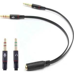 Kulaklık Mikrofon Ayırıcı 3.5mm Çevirici Switch Splitter 4457