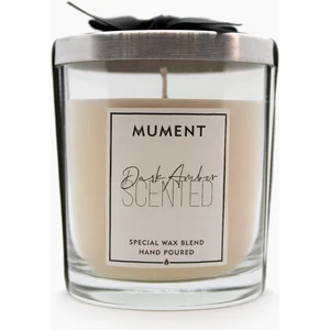 Chic Serisi Gümüş Gri Kapaklı Dark Amber Kokulu Bardak Mum