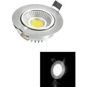 5 Watt Cob LED Spot Armatür Krom Kasa Trafolu LED Spot Aydınlatma