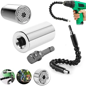 Grip Akıllı Lokma ve Esnek Dayanıklı Bükülebilir Matkap  Ucu Bits  Süper Set Esnek Şaft Hediyeli