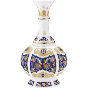 Kütahya Porselen El Dekoru Haliç 25 cm Vazo Dekor No: 013880