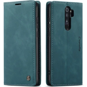 Xiaomi Redmi Note 8 Pro Için Retro Pu Deri Tpu Kart Bölmeli Manyetik Flip Standlı Kılıf (Yurt Dışından)