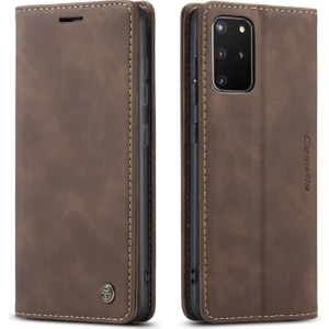 Samsung Galaxy S20 Plus Için Retro Pu Deri Tpu Kart Bölmeli Manyetik Flip Standlı Kılıf (Yurt Dışından)