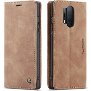 Oneplus 8 Pro Için Retro Pu Deri Tpu Kart Bölmeli Manyetik Flip Standlı Kılıf (Yurt Dışından)