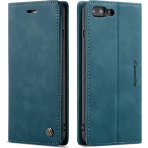 iPhone 7 Plus / 8 Plus Için Retro Pu Deri Tpu Kart Bölmeli Manyetik Flip Standlı Kılıf (Yurt Dışından)