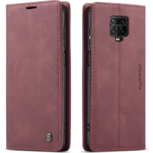 Xiaomi Redmi Note 9 Pro Için Retro Pu Deri Tpu Kart Bölmeli Manyetik Flip Standlı Kılıf (Yurt Dışından)