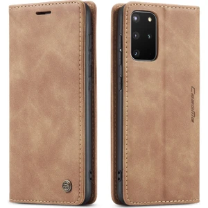 Samsung Galaxy S20 Plus Için Retro Pu Deri Tpu Kart Bölmeli Manyetik Flip Standlı Kılıf (Yurt Dışından)