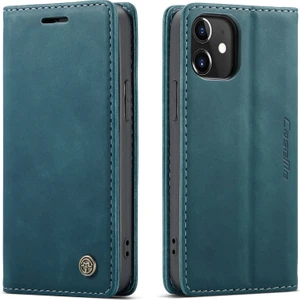 iPhone 12 Mini Için Retro Pu Deri Tpu Kart Bölmeli Manyetik Flip Standlı Kılıf (Yurt Dışından)