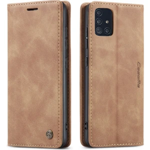 Samsung Galaxy A51 Için Retro Pu Deri Tpu Kart Bölmeli Manyetik Flip Standlı Kılıf (Yurt Dışından)