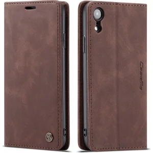 iPhone Xr Için Retro Pu Deri Tpu Kart Bölmeli Manyetik Flip Standlı Kılıf (Yurt Dışından)