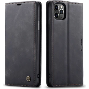 iPhone 11 Pro Max Için Retro Pu Deri Tpu Kart Bölmeli Manyetik Flip Standlı Kılıf (Yurt Dışından)