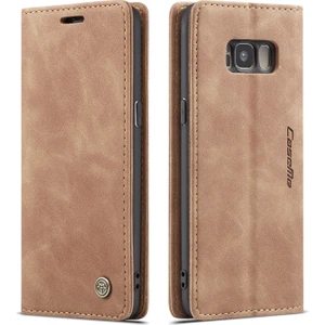 Samsung Galaxy S8 Için Retro Pu Deri Tpu Kart Bölmeli Manyetik Flip Standlı Kılıf (Yurt Dışından)