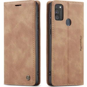 Samsung Galaxy M30S / M21 Için Retro Pu Deri Tpu Manyetik Flip Standlı Kılıf (Yurt Dışından)