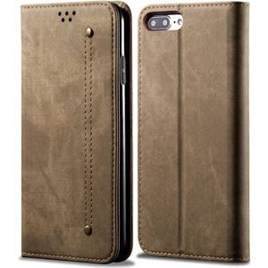 iPhone 6 Plus / 6s Plus / 7 Plus / 8 Plus Için Retro Deri Flip Standlı Kılıf (Yurt Dışından)