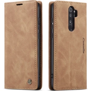Xiaomi Redmi Note 8 Pro Için Retro Pu Deri Tpu Kart Bölmeli Manyetik Flip Standlı Kılıf (Yurt Dışından)