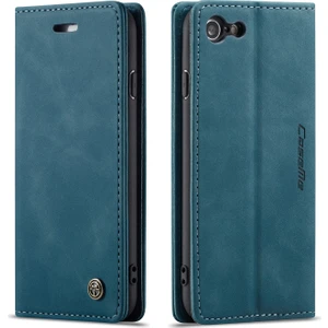 iPhone Se 2020 / iPhone 7 / iPhone 8 Için Retro Pu Deri Tpu Kart Bölmeli Manyetik Flip Standlı Kılıf (Yurt Dışından)