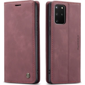 Samsung Galaxy S20 Plus Için Retro Pu Deri Tpu Kart Bölmeli Manyetik Flip Standlı Kılıf (Yurt Dışından)