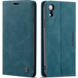 iPhone Xr Için Retro Pu Deri Tpu Kart Bölmeli Manyetik Flip Standlı Kılıf (Yurt Dışından)