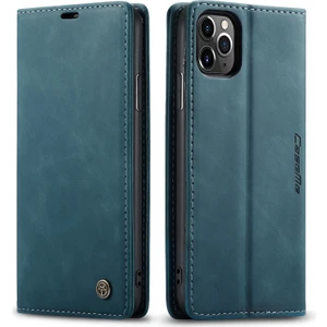 iPhone 11 Pro Max Için Retro Pu Deri Tpu Kart Bölmeli Manyetik Flip Standlı Kılıf (Yurt Dışından)