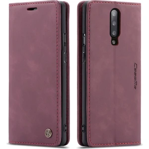 Oneplus 7 Pro Için Retro Pu Deri Tpu Kart Bölmeli Manyetik Flip Standlı Kılıf (Yurt Dışından)