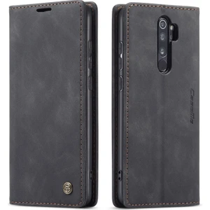 Xiaomi Redmi Note 8 Pro Için Retro Pu Deri Tpu Kart Bölmeli Manyetik Flip Standlı Kılıf (Yurt Dışından)