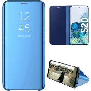 Samsung Galaxy S20 Için Aynalı Pu Deri Standlı Kılıf (Yurt Dışından)
