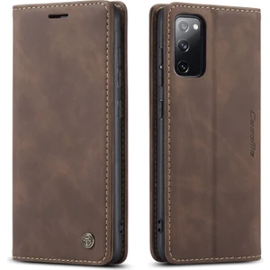 Samsung Galaxy S20 Fe 5g Için Retro Pu Deri Tpu Kart Bölmeli Manyetik Flip Standlı Kılıf (Yurt Dışından)