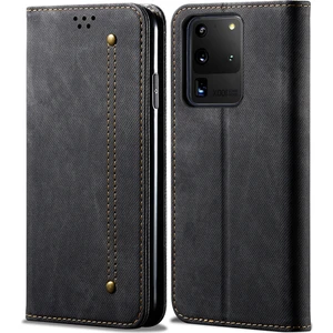 Samsung Galaxy S20 Ultra Için Retro Deri Flip Cüzdan Standlı Kılıf (Yurt Dışından)