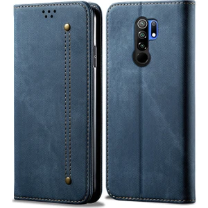 Xiaomi Redmi 9 Için Retro Deri Flip Cüzdan Standlı Kılıf (Yurt Dışından)