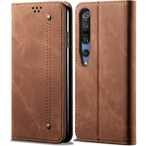 Xiaomi Mi 10 Için Retro Deri Flip Cüzdan Standlı Kılıf (Yurt Dışından)