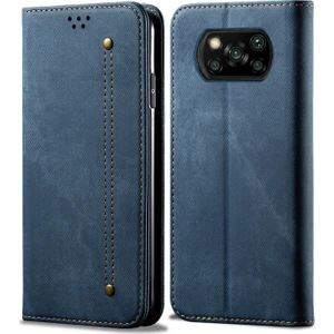Xiaomi Poco X3 Nfc Için Retro Deri Flip Cüzdan Standlı Kılıf (Yurt Dışından)