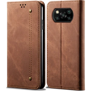 Xiaomi Poco X3 Nfc Için Retro Deri Flip Cüzdan Standlı Kılıf (Yurt Dışından)