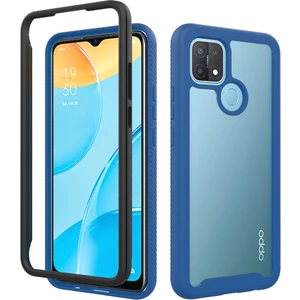 Oppo A15 Için Çift Katmanlı Şeffaf Bumper Shockproof Tam Koruma Kılıf (Yurt Dışından)