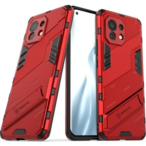 Xiaomi Mi 11 Için Standlı Ince Sert Pc Tpu Düşme Önleyici Koruyucu Kılıf (Yurt Dışından)