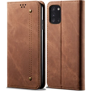 Samsung Galaxy A31 Için Retro Deri Flip Cüzdan Standlı Kılıf (Yurt Dışından)