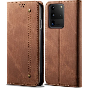 Samsung Galaxy S20 Ultra Için Retro Deri Flip Cüzdan Standlı Kılıf (Yurt Dışından)