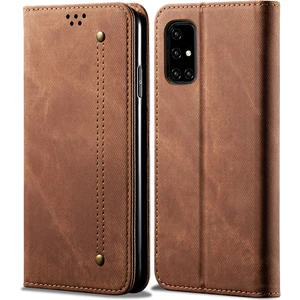 Samsung Galaxy A51 Için Retro Deri Flip Cüzdan Standlı Kılıf (Yurt Dışından)