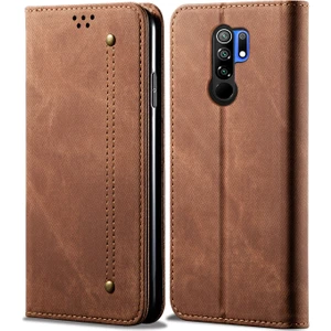 Xiaomi Redmi 9 Için Retro Deri Flip Cüzdan Standlı Kılıf (Yurt Dışından)