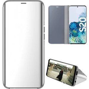 Samsung Galaxy S20 Için Aynalı Pu Deri Standlı Kılıf (Yurt Dışından)