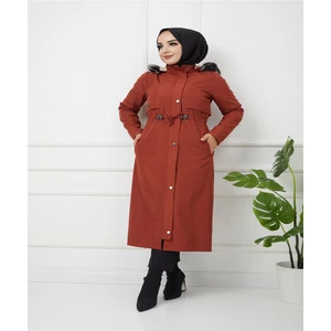 Water Prof Kiremit Içi Kürklü Kışlık Battal Mevsimlik Mont & Kaban