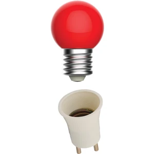 Fişli Duy LED Gece Lambası Ampul Duy Fişli (1 W - 1,5 W) Kırmızı