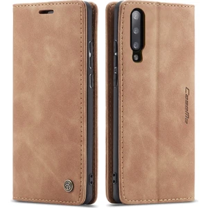 Samsung Galaxy A50 / A50S / A30S Için Retro Pu Deri Tpu Kart Bölmeli Manyetik Flip Standlı Kılıf (Yurt Dışından)