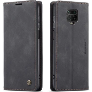 Xiaomi Redmi Note 9 Pro Için Retro Pu Deri Tpu Kart Bölmeli Manyetik Flip Standlı Kılıf (Yurt Dışından)