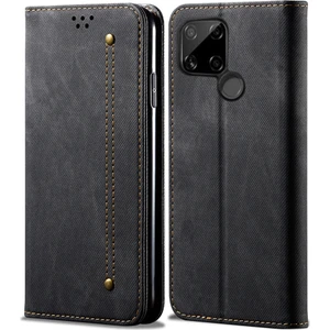 Oppo Realme C21 Için Retro Deri Flip Cüzdan Standlı Kılıf (Yurt Dışından)