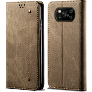 Xiaomi Poco X3 Nfc Için Retro Deri Flip Cüzdan Standlı Kılıf (Yurt Dışından)