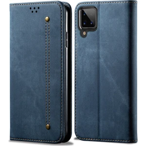 Samsung Galaxy A12 5g Için Retro Deri Flip Cüzdan Standlı Kılıf (Yurt Dışından)