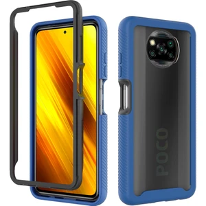 Xiaomi Poco X3 Nfc Için Çift Katmanlı Şeffaf Bumper Shockproof Tam Koruma Kılıf (Yurt Dışından)